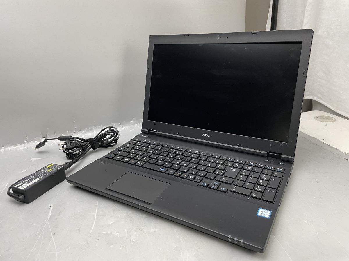 ★1円スタート★第8世代★NEC VersaPro VX-2 Core i5 8250U 8GB 500GB★現状引き渡し★OS無★BIOS起動までの動作確認★AC付★ヒンジ破損★_画像1