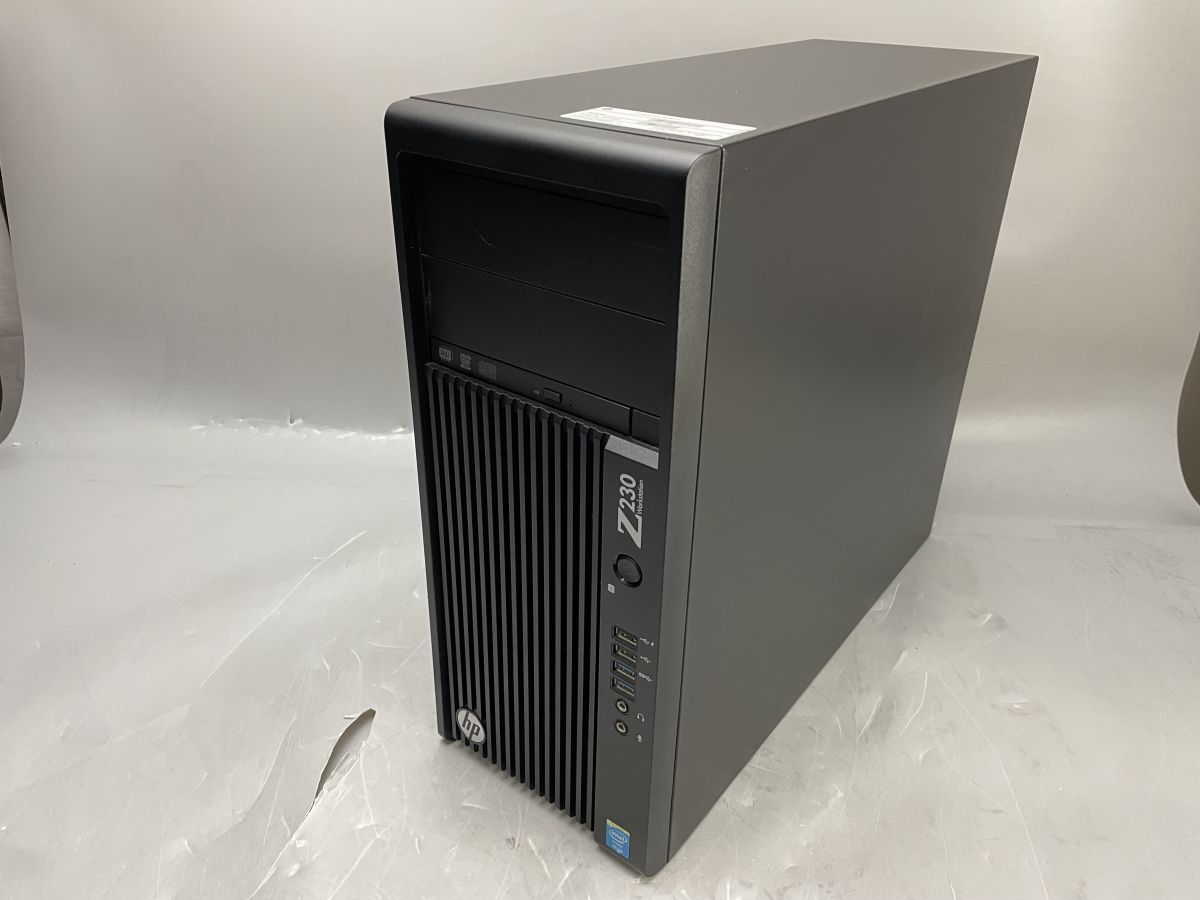 ★1円スタート★HP Z230 Tower Workstation Xeon E3-1230 v3 8GB 1TB★現状引渡★OS無★BIOS起動まで動作確認★NVIDIA Quadro K600搭載★_画像1