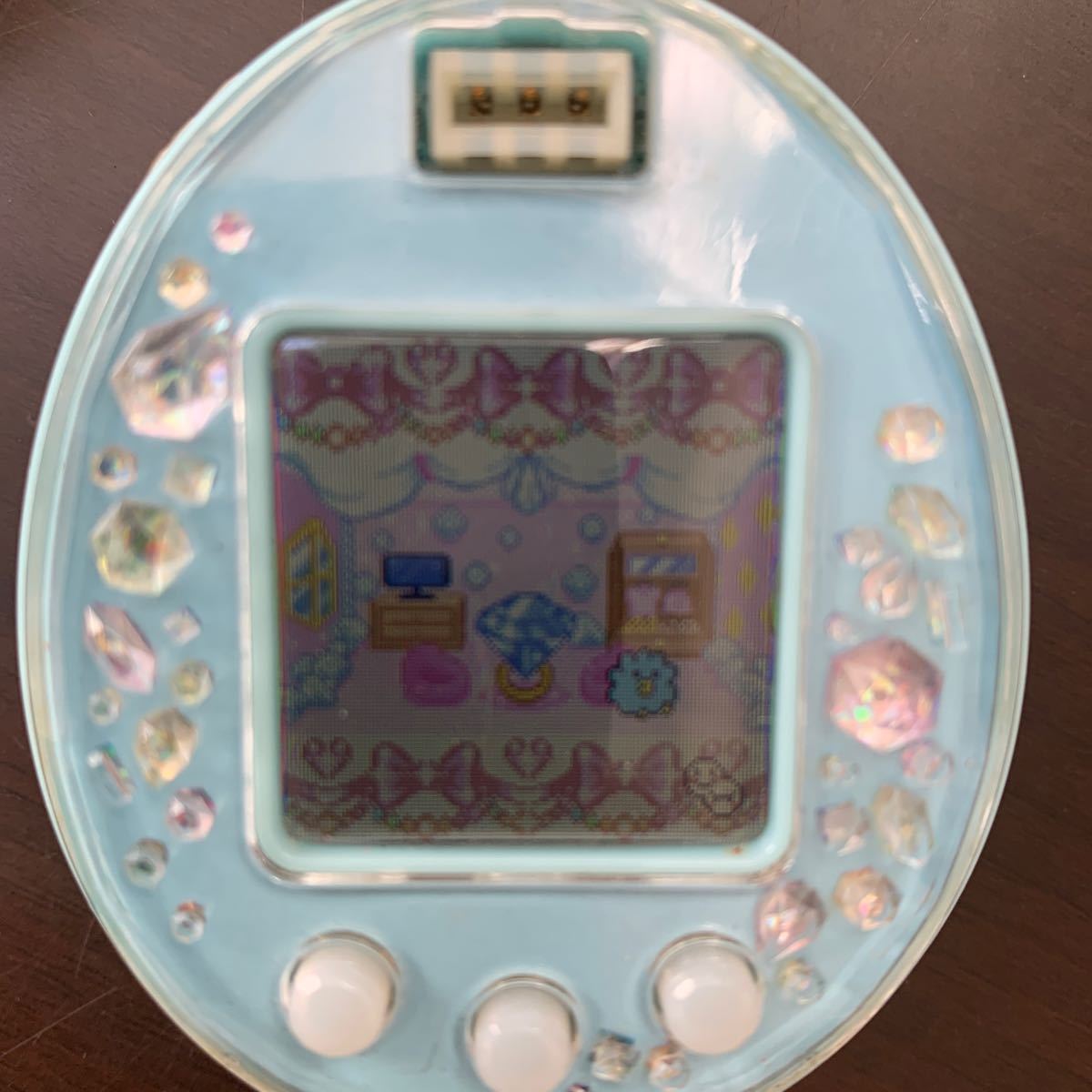 たまごっちピース　水色　動作確認済みBANDAI Tamagotchi バンダイ ps 説明書付き　ブルー_画像4