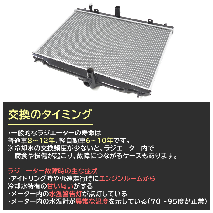 スズキ ランディ SC25/SNC25 ラジエーター 半年保証 純正同等品 21410-CY000 21410-CY70C 互換品_画像2