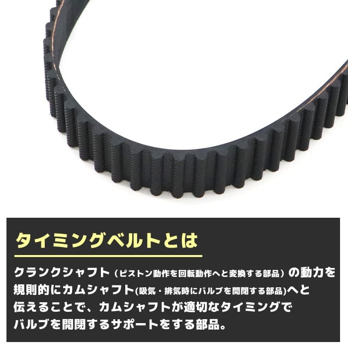 ダイハツ ミラ ジーノ L650S L660S タイミングベルト & テンショナー 13514-87215 13505-87206 互換品 6ヵ月保証_画像2