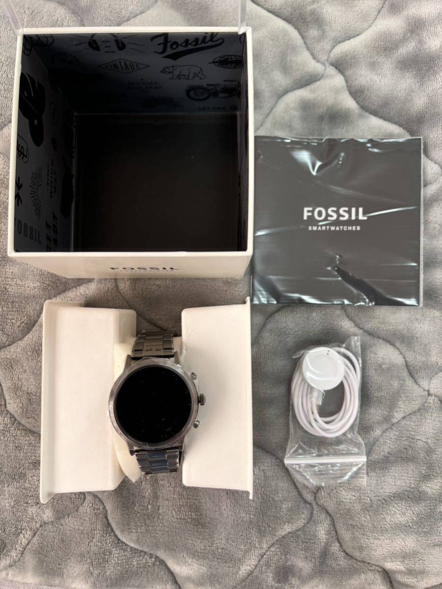 【未使用】FOSSILスマートウォッチ スモークステンレススチール FTW4024_画像4