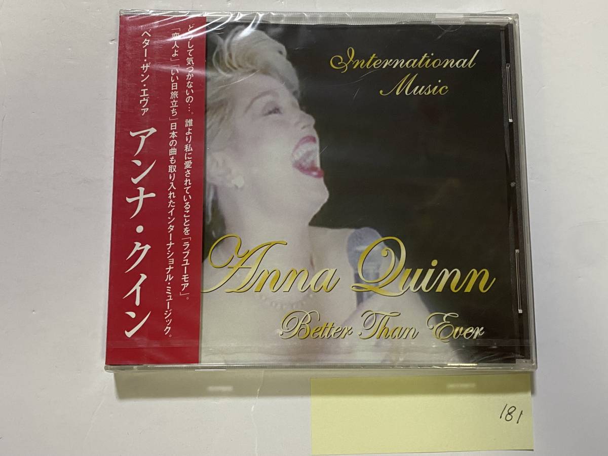 CH-181 新品 未開封 Anna Quinn Better Than Ever CD アンナ クイン 恋人よ いい日旅立ち_画像1