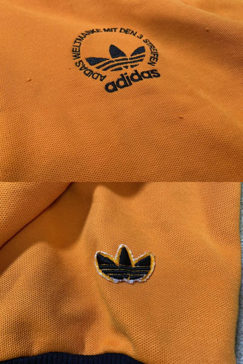 ビンテージ adidas アディダス ジャージ 上下 セット デサ オントレンジ トラックジャケット パンツ 3本ライン/70' 80's 昭和レトロ 古着QH_画像5