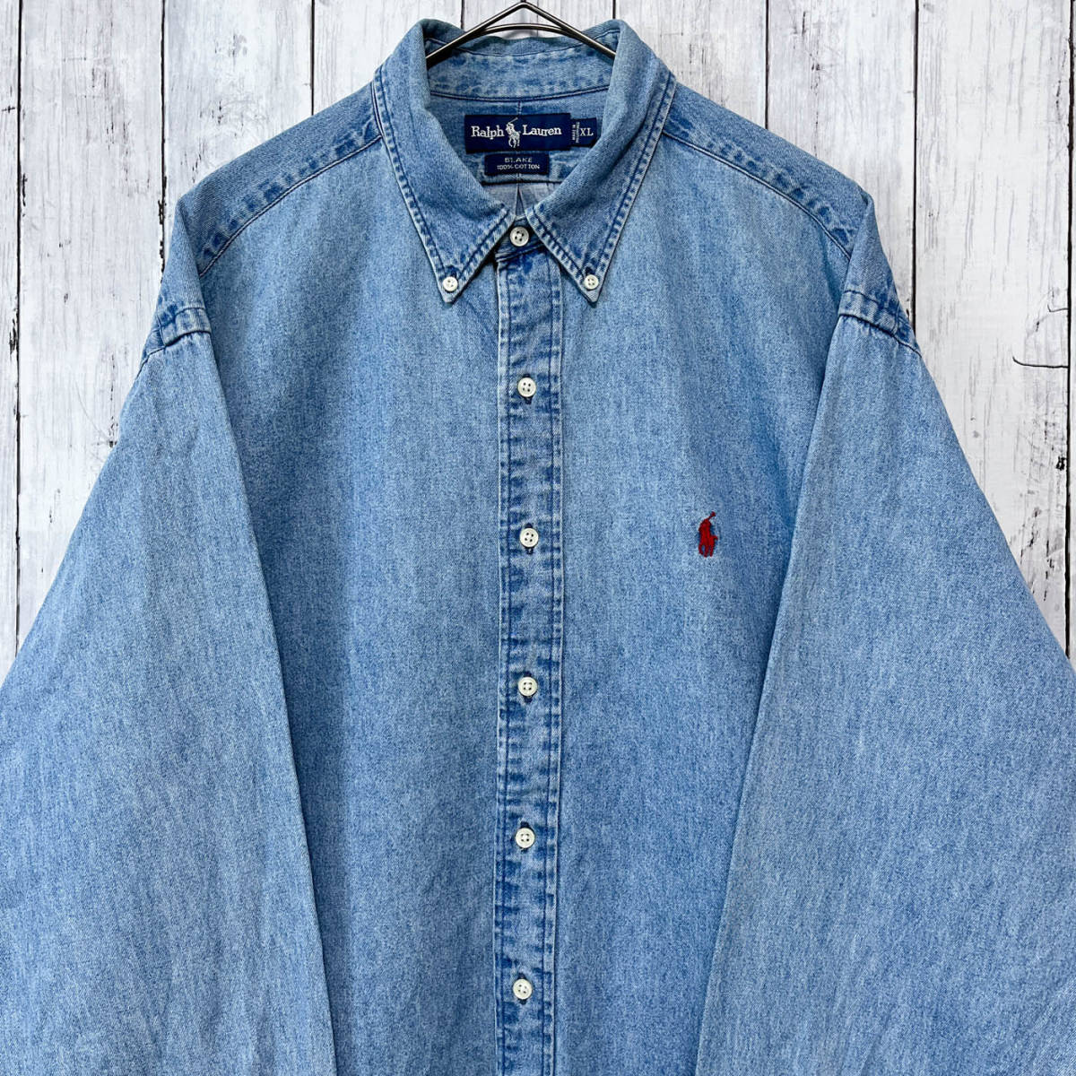  Ralph Lauren Ralph Lauren BLAKE Denim рубашка рубашка с длинным рукавом мужской one отметка хлопок 100% XL размер 5-239