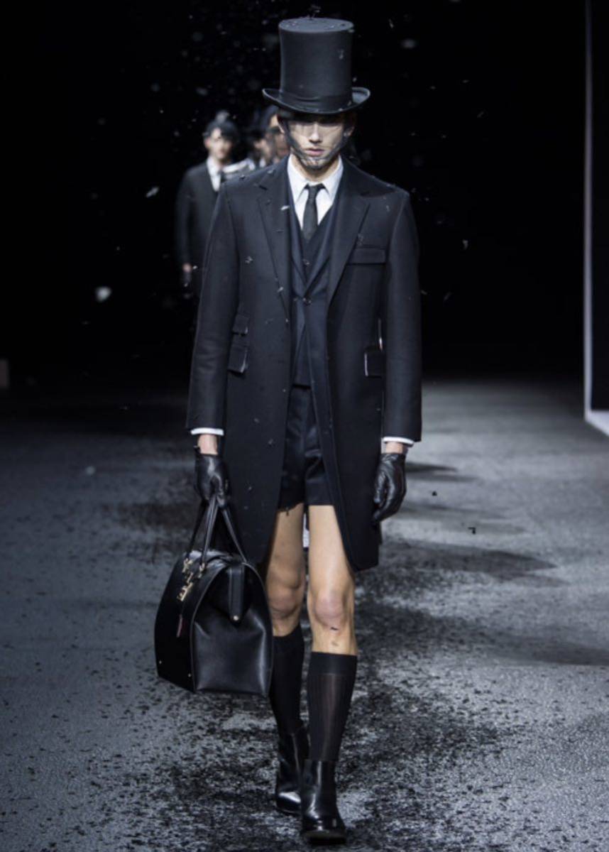 1スタ　未使用　トムブラウン　ロングジャケット　2015AW THOMEBROWNE 1円スタート_画像1