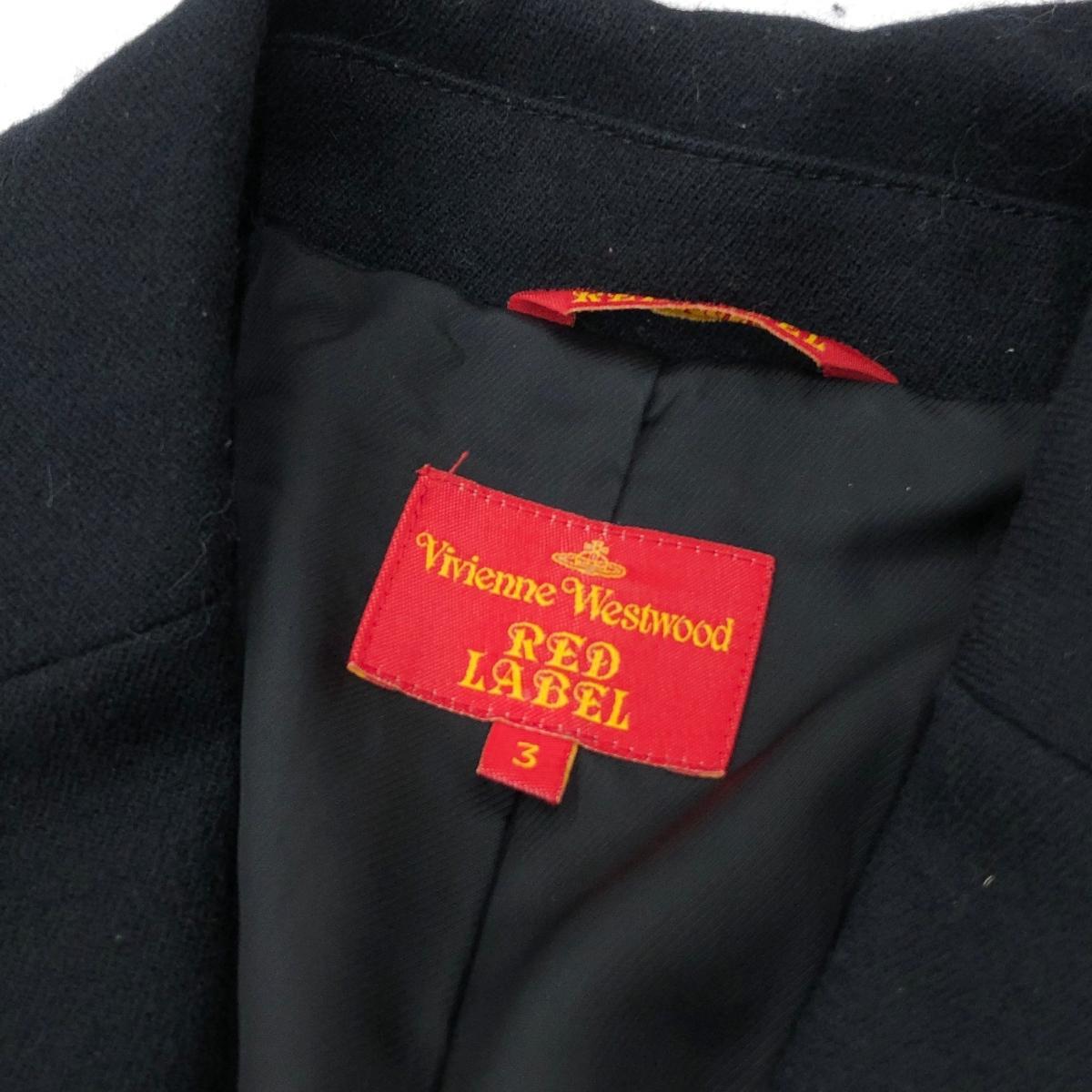 *Vivienne Westwood RedLabel Vivienne Westwood шерсть жакет 3* черный женский olizonti период внешний 