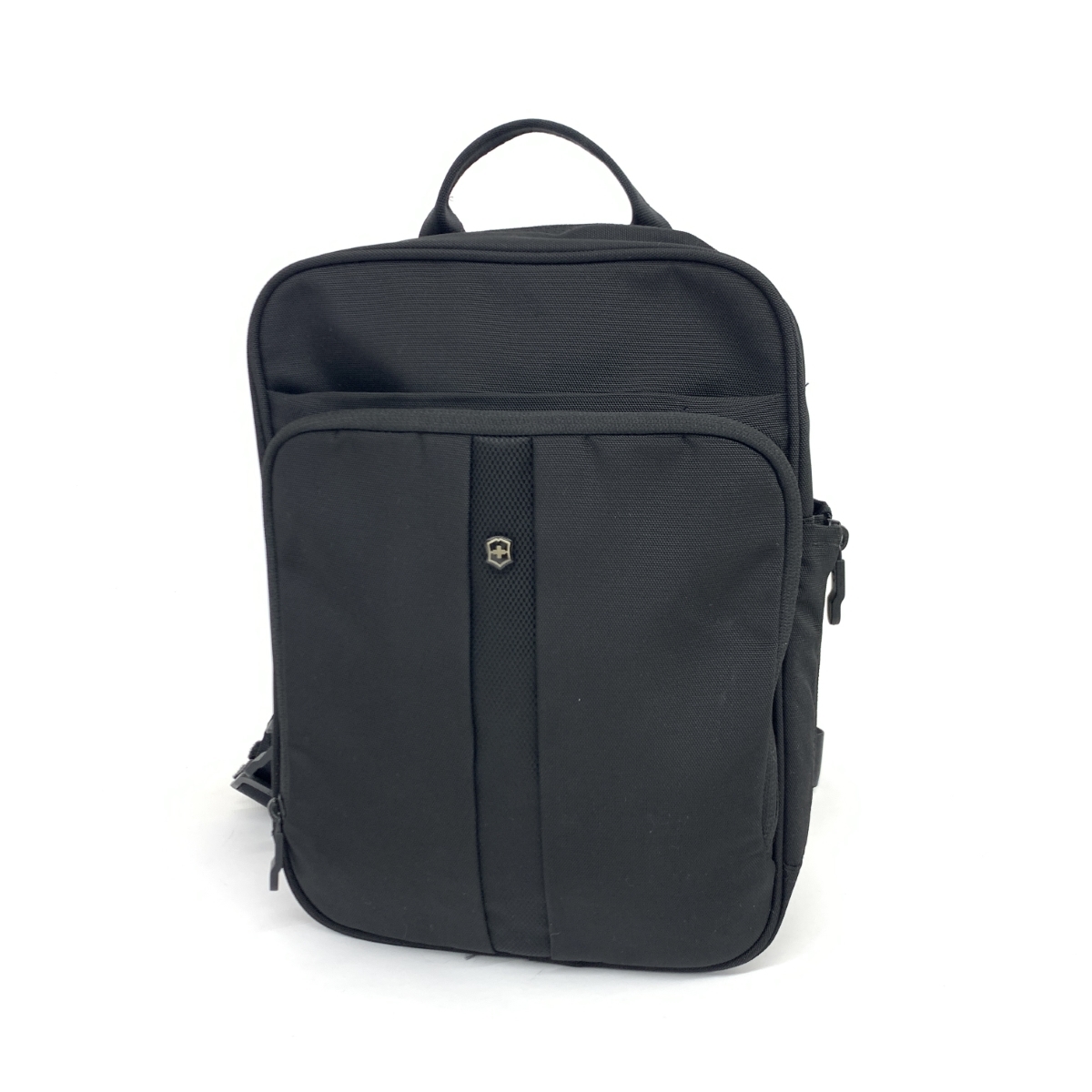 良好◆VICTORINOX ヴィクトリノックス リュックサック◆ ブラック ナイロン レディース フレックスパック bag 鞄