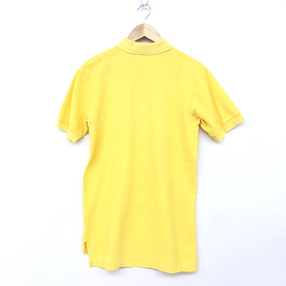 *Yves Saint Laurent rive gauche Eve sun rolan rib go-shu polo-shirt with short sleeves size S* yellow men's tops YSL embroidery 
