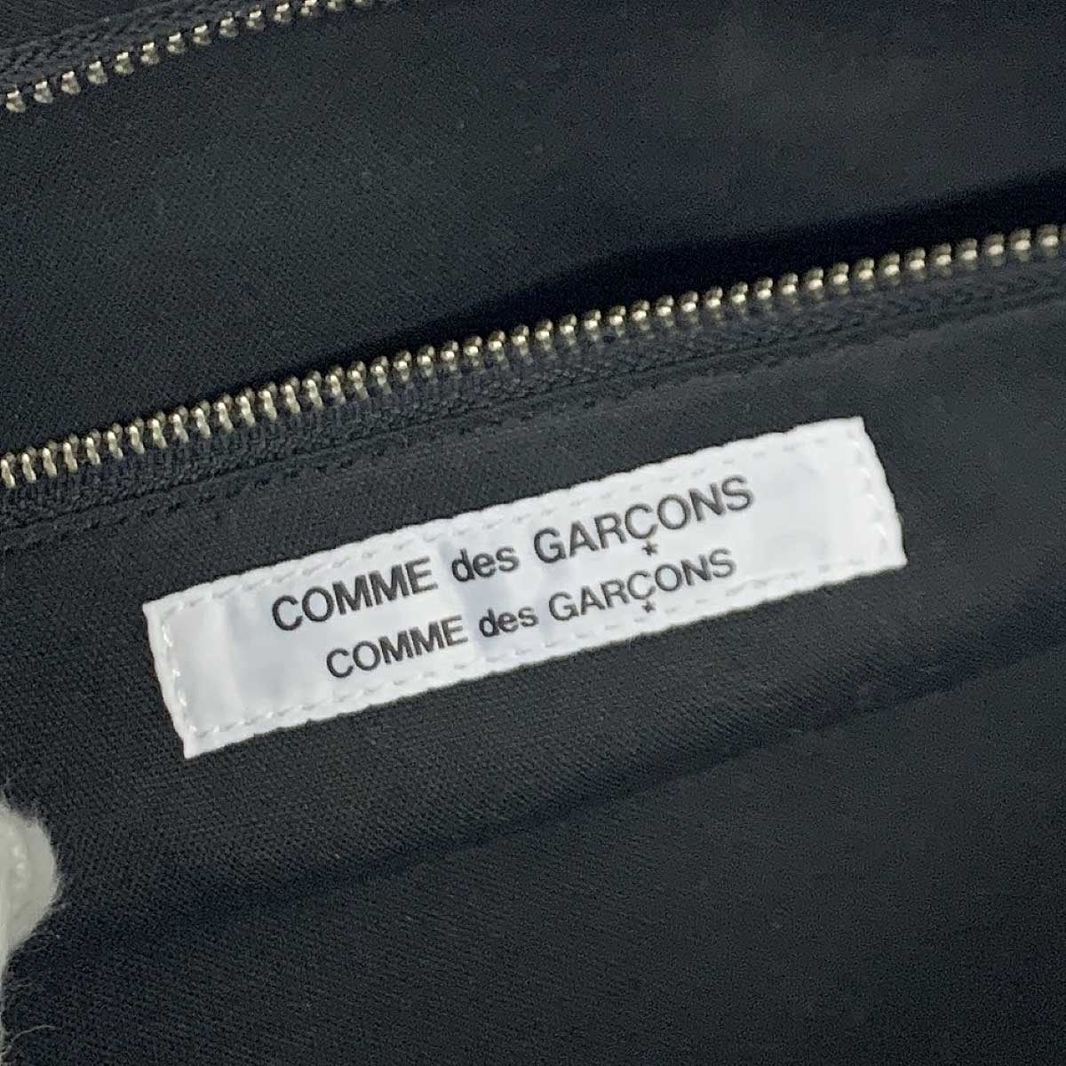 良好◆COMME des GARCONS コムデギャルソン トートバッグ◆ ブラック PVC レディース bag 鞄の画像6