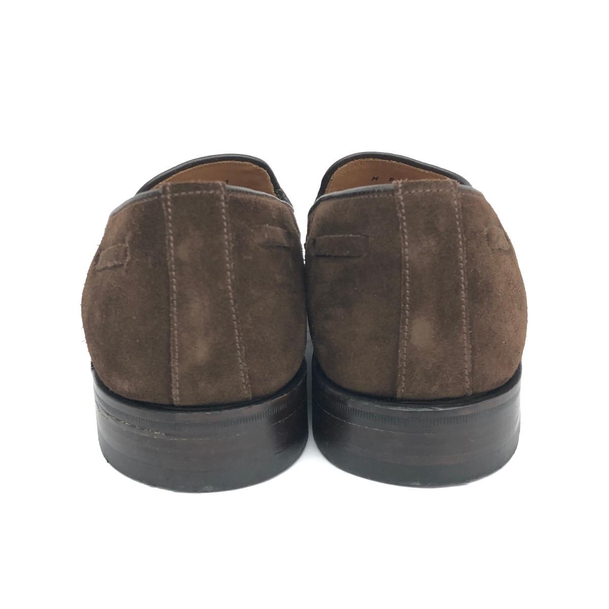 хороший *Loake low k Loafer 8.5* Brown замша кисточка мужской обувь бизнес обувь кожа обувь 