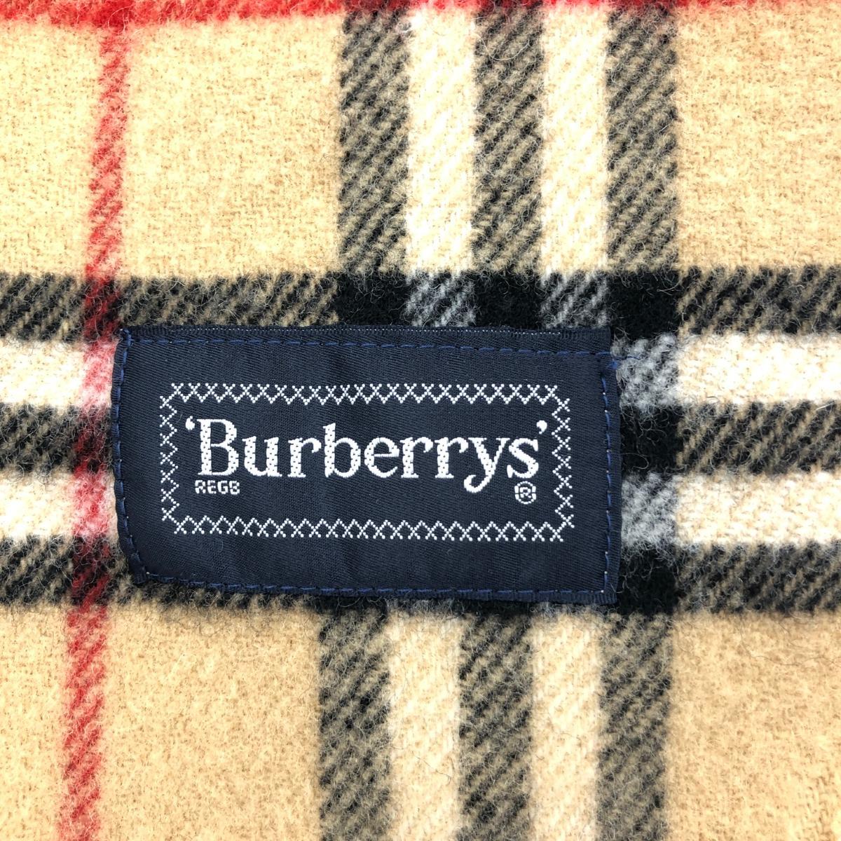 ◆Burberry's バーバリーズ ブランケット◆ ブラウン ウール ノバチェック ユニセックス マフラー ストール 襟巻 服飾小物_画像3