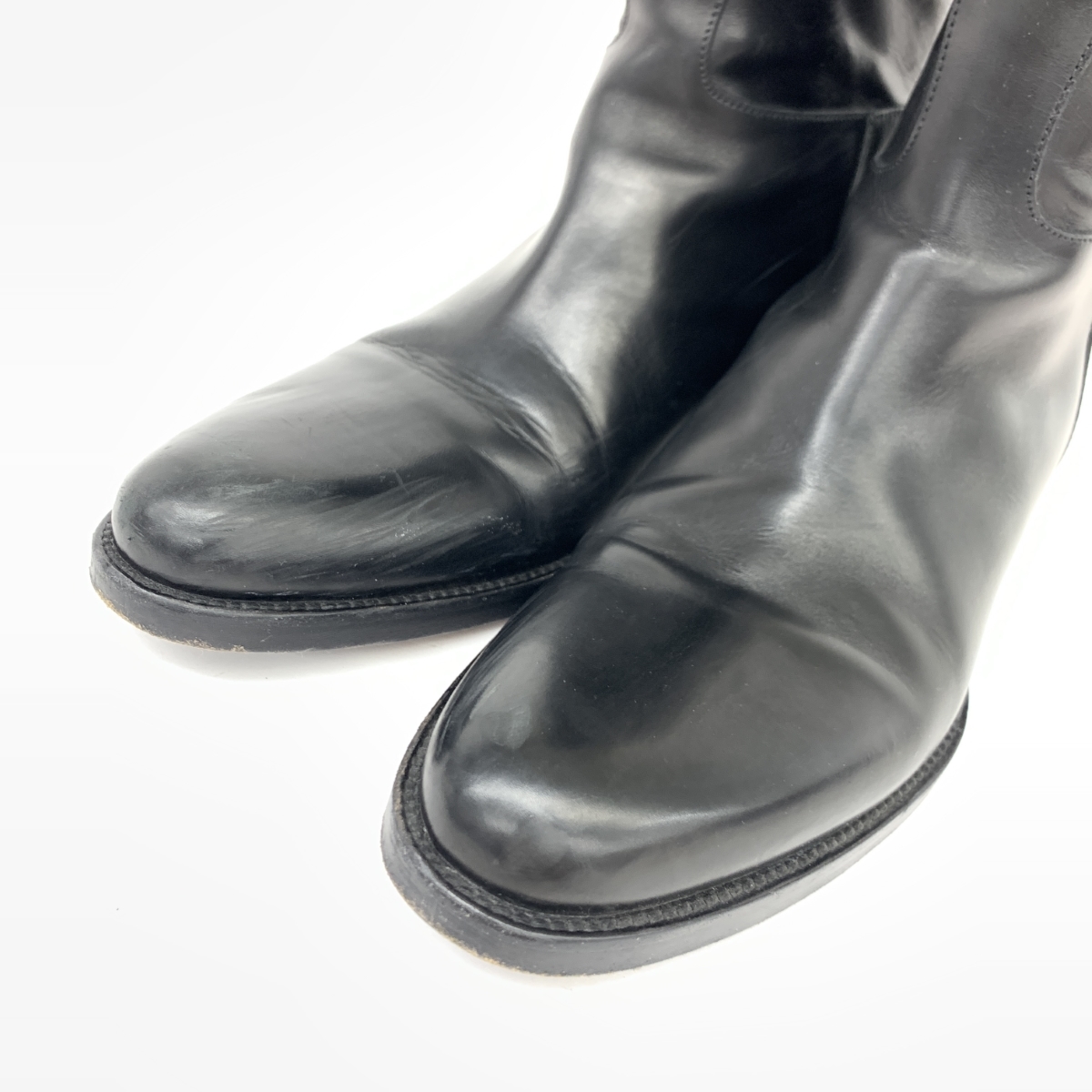 ◆SARTORE サルトル ロングブーツ 37◆ ブラック レザー レディース 靴 シューズ ブーティー boots_画像6