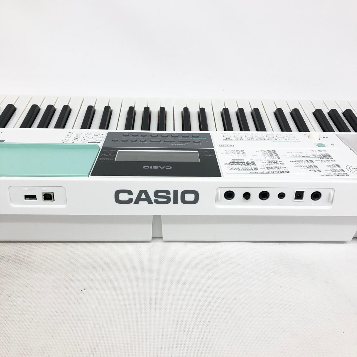 新品同様◆CASIO カシオ キーボード◆箱付 LK-512 61鍵盤 2020年製 ホワイト 楽器_画像3