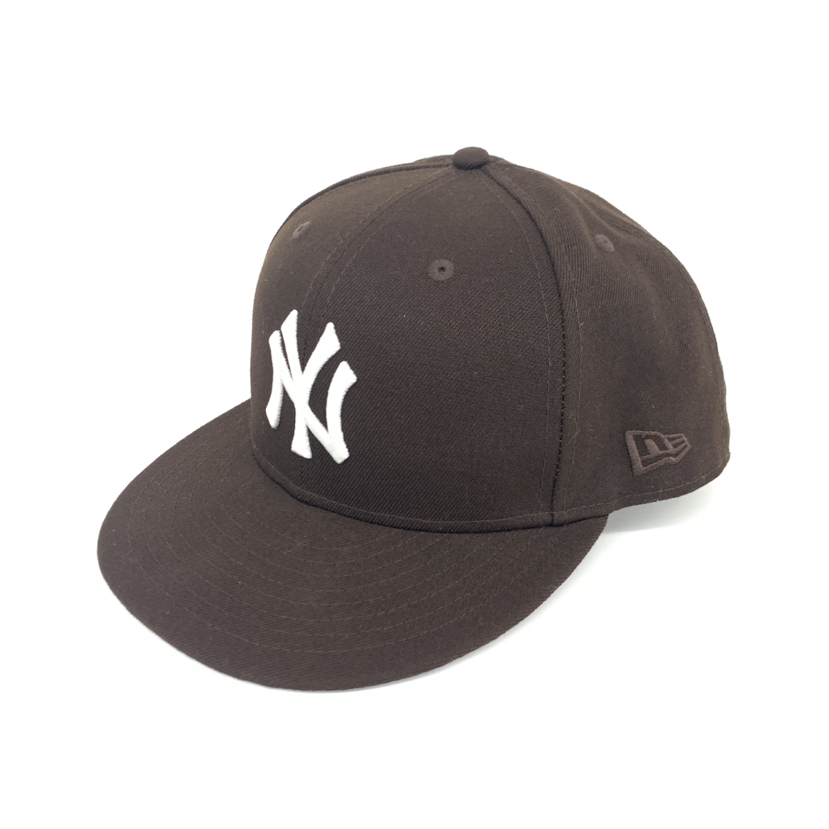 良好◆NEW ERA ニューエラ×ヤンキース 75thワールドシリーズ キャップ ◆ ブラウン 59fifty メンズ 帽子 ハット hat 服飾小物_画像1