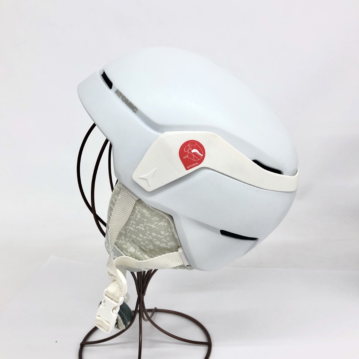 ◆ATOMIC アトミック ジュニア スキー ヘルメット S 51-55㎝◆ ホワイト キッズ 雑貨の画像2