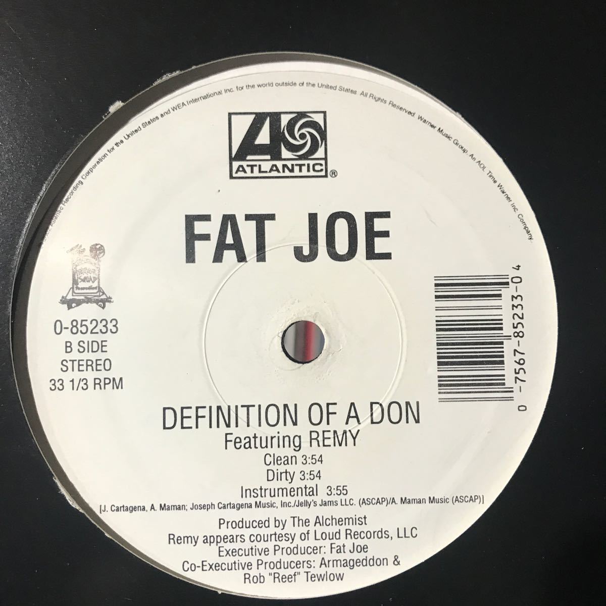 Fat Joe featuring Ashanti / What's Luv? USオリジナル盤 ハイプステッカー_画像2