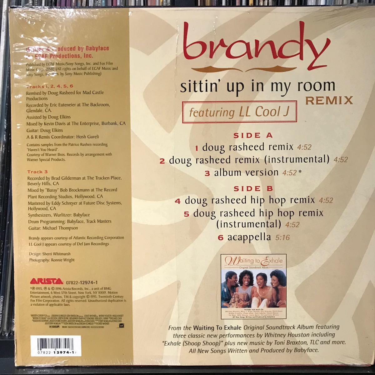 brandy / sittin' up in my room Remix USオリジナル盤_画像2