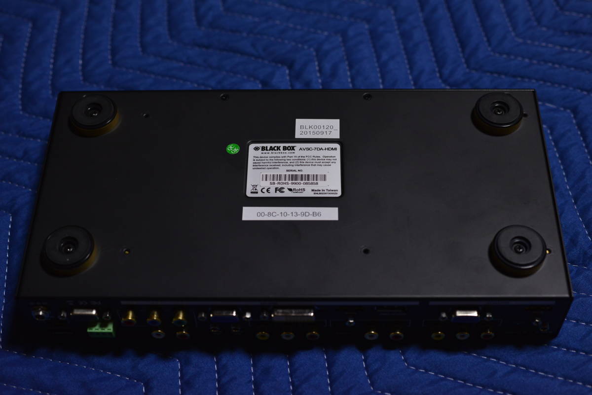 Black Box Multi-Format AV Scaler DisplayPort 音声分離機 COAXIAL(同軸) RCA(アナログ)対応 48Khz 1920x1200 12V AVSC-7DA-HDMI