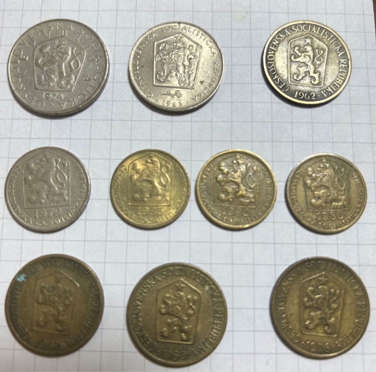 チェコスロバキア　古銭　コイン　コレクション　 アンティーク硬貨