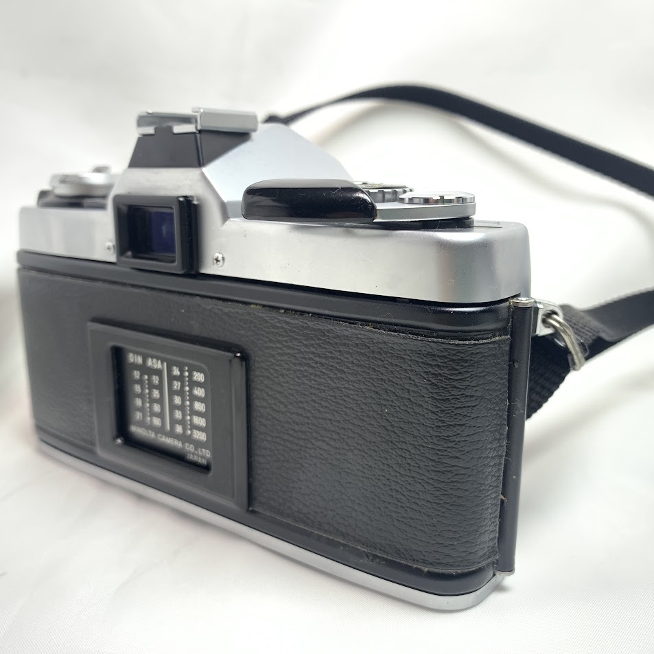 ミノルタ MINOLTA XG-E カメラとMC ROKKOR -PF 1：7 f=50mm レンズ 簡易清掃【ジャンク】_画像3