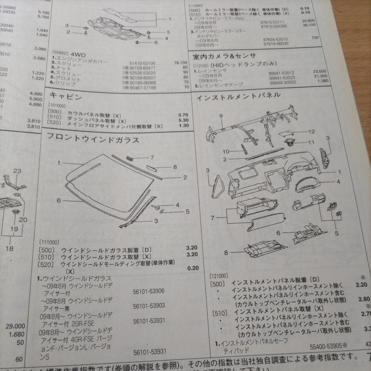 ^v[ parts guide ] Lexus IS (SE2# series ) H20.8~ 2010 year version [ out of print * rare ]