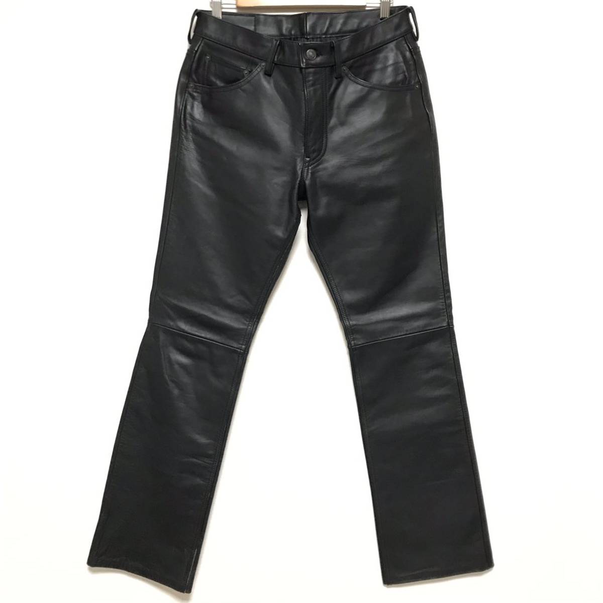 良品 Levi'sリーバイス517ブーツカット化馬革オールレザーパンツ 良品 Levi'sリーバイス517ブーツカット化馬革オールレザーパンツ