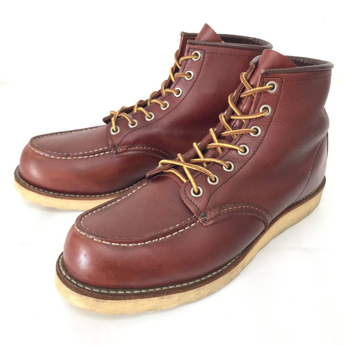 USA製REDWINGレッドウィング9106ワークブーツ26、5cm☆メンズブラウン茶系ショートブーツレザーブーツ☆アメリカ製アイリッシュセッター