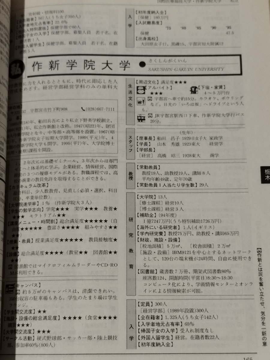 【希少】日本の大学 '97年度版 大学案内決定版　河合塾東洋経済　1997年【ac06】_画像5