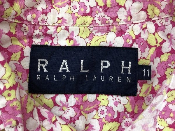 RALPH LAUREN ラルフローレン キッズ 花総柄 長袖シャツ 11 ピンク他_画像2