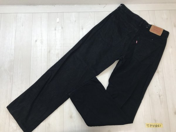 Levi's 502 リーバイス メンズ 牛革ラベル カラーデニムジーンズパンツ W31 L33 黒_画像3