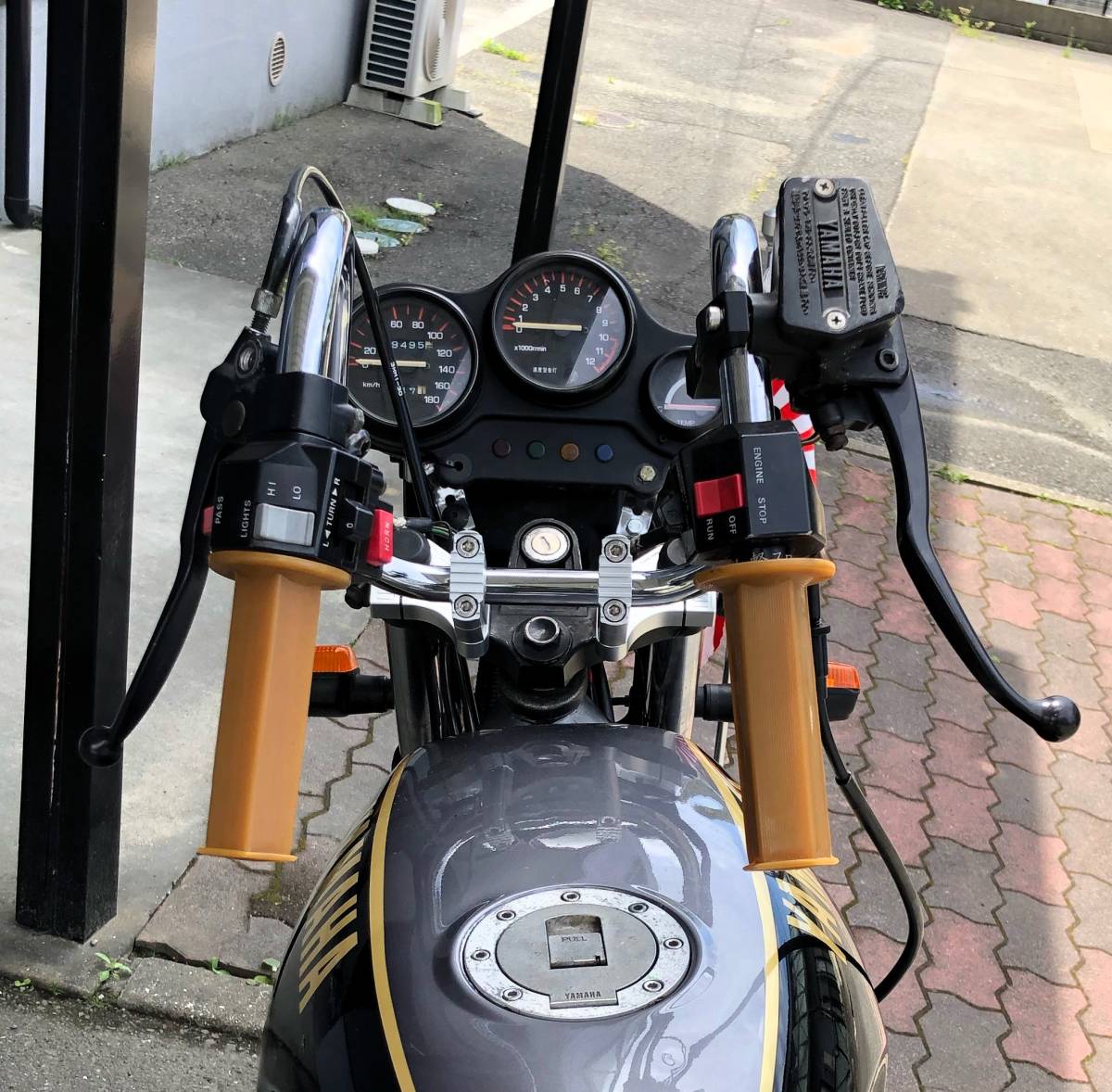 なな絞りハンドル/アップハンドルCB400FシボリハンCB400SFジェイドCB400FourホークCBR400FキジマCBX400F CB250T CB400T 250NハリケーンBEET_画像2