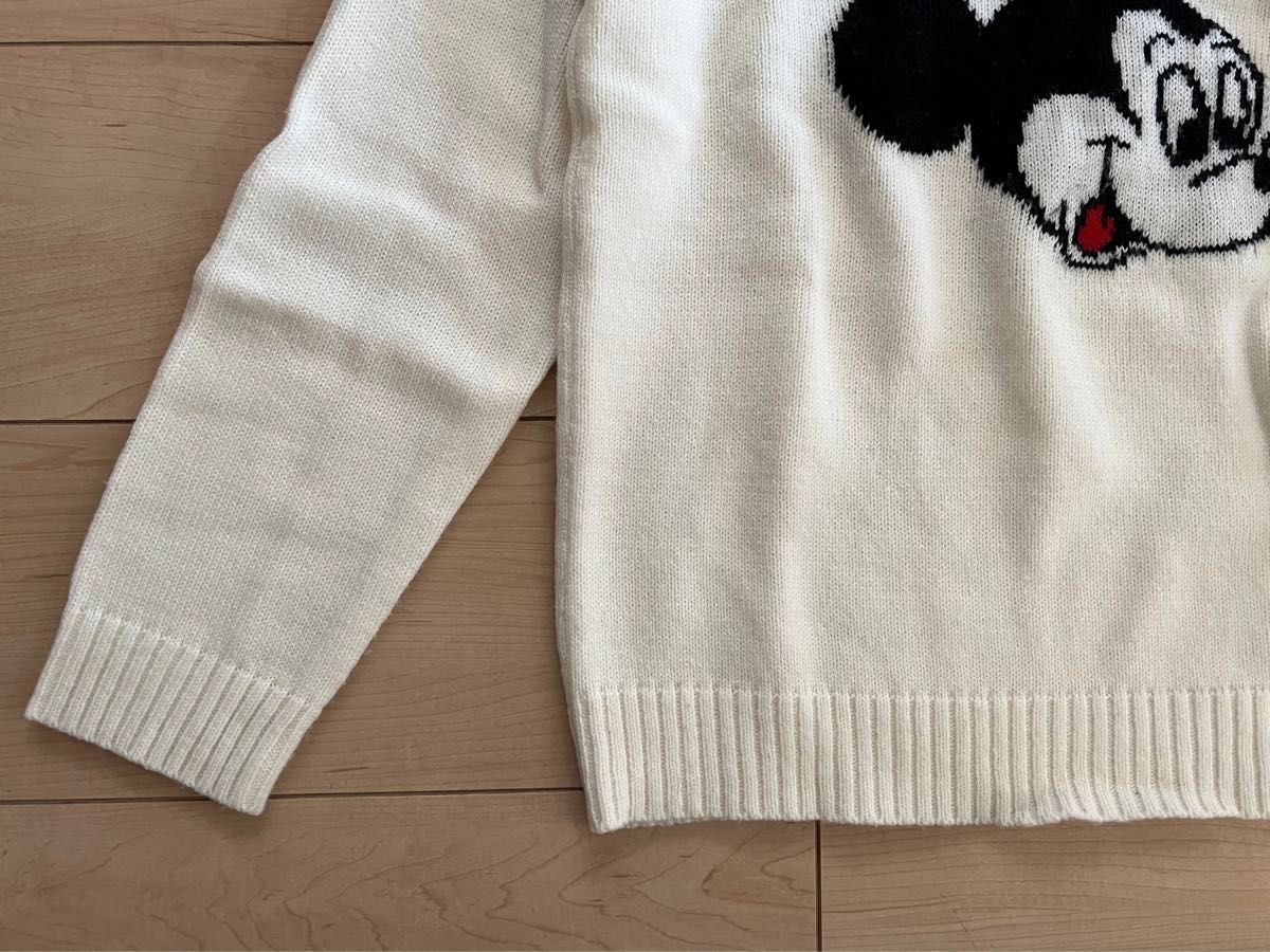 ビーミングバイビームス×ディズニー ミッキーマウス ニット キッズ150  BEAMS Disney コラボ ロゴ セーター