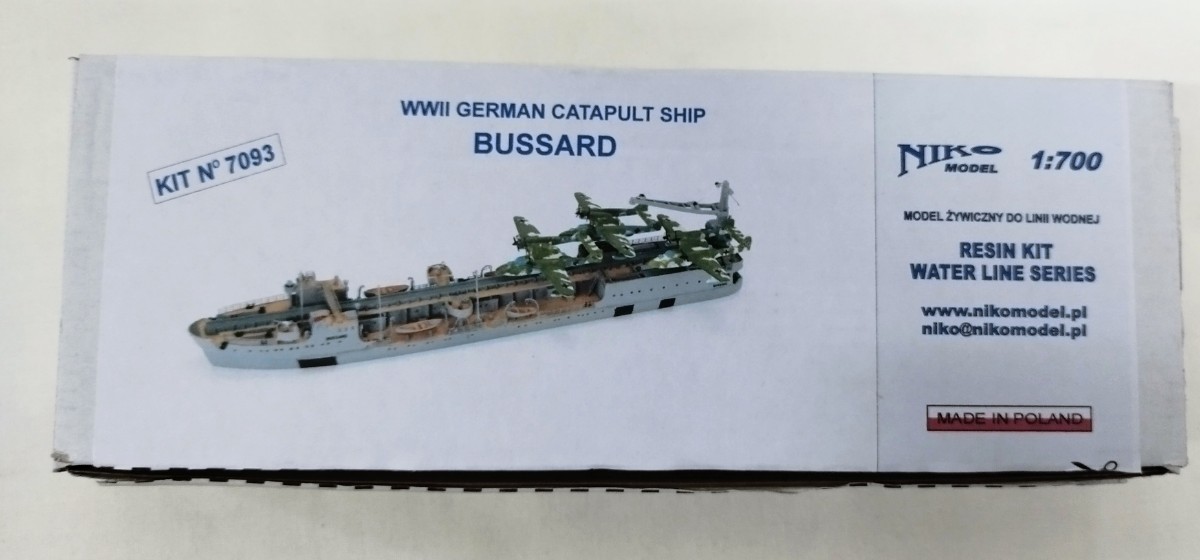 NIKO MODEL 1/700 WW2 ドイツ海軍カタパルト母艦BUSSARD_画像1