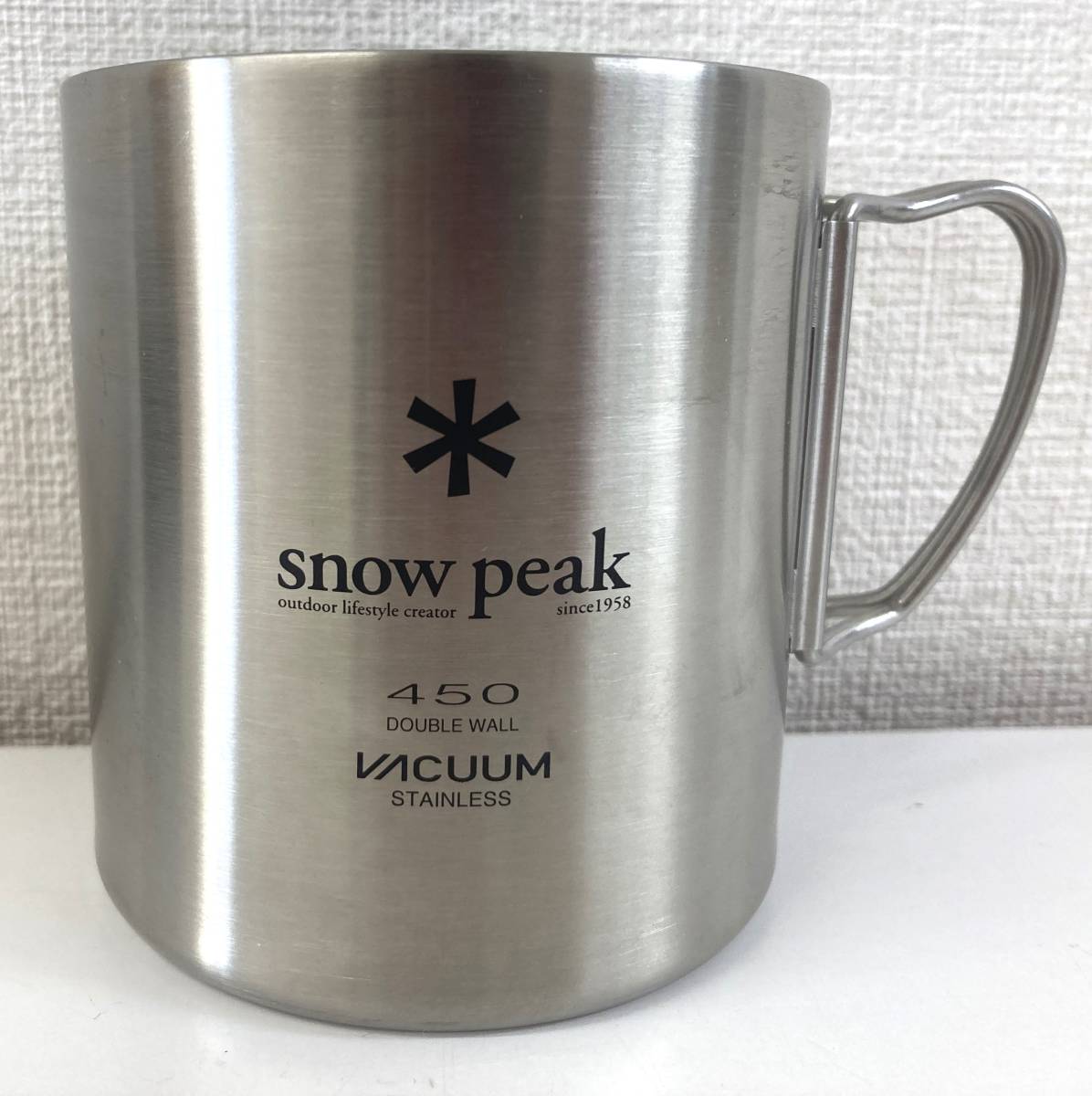 1-14【中古品】snow peak スノーピーク 300 チタン 450 ステンレス マグカップ 2点 セット_画像6