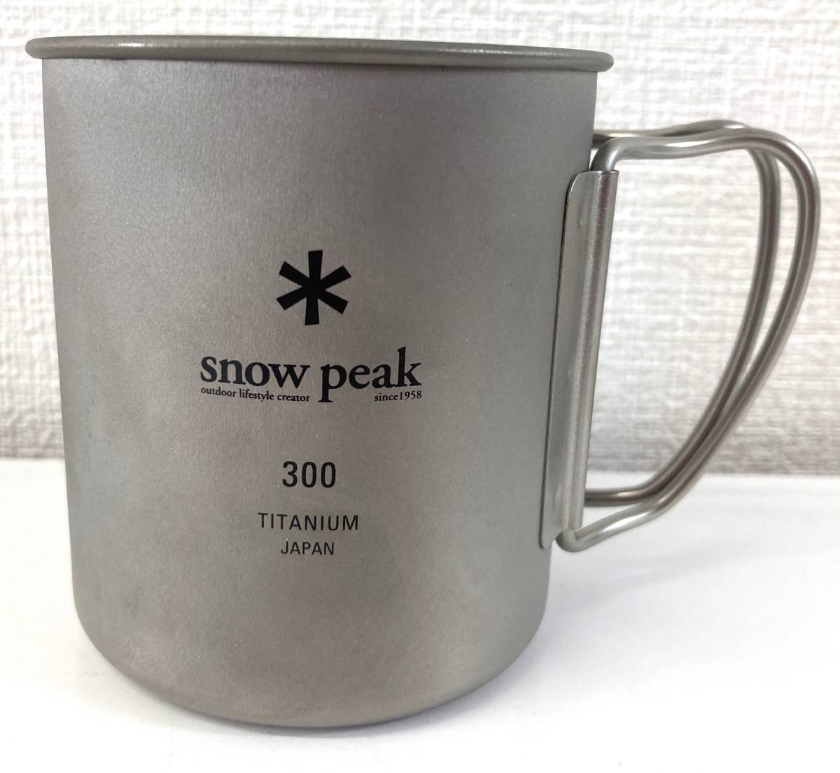 1-14【中古品】snow peak スノーピーク 300 チタン 450 ステンレス マグカップ 2点 セット_画像4