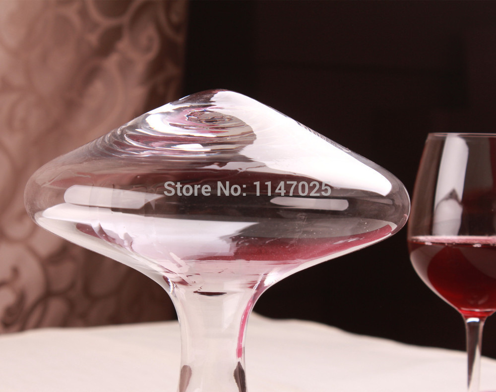 LDL585# おしゃれなデカンタガラス ワイン デキャンタ ピッチャー カラフェ ブランデー ウィスキー ボトル【1,200ml】_画像2