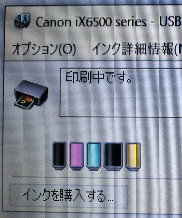 キヤノンCanon　iX6530　累計印刷2745枚　廃インク9.2％　純正インクほぼ満タン_画像6