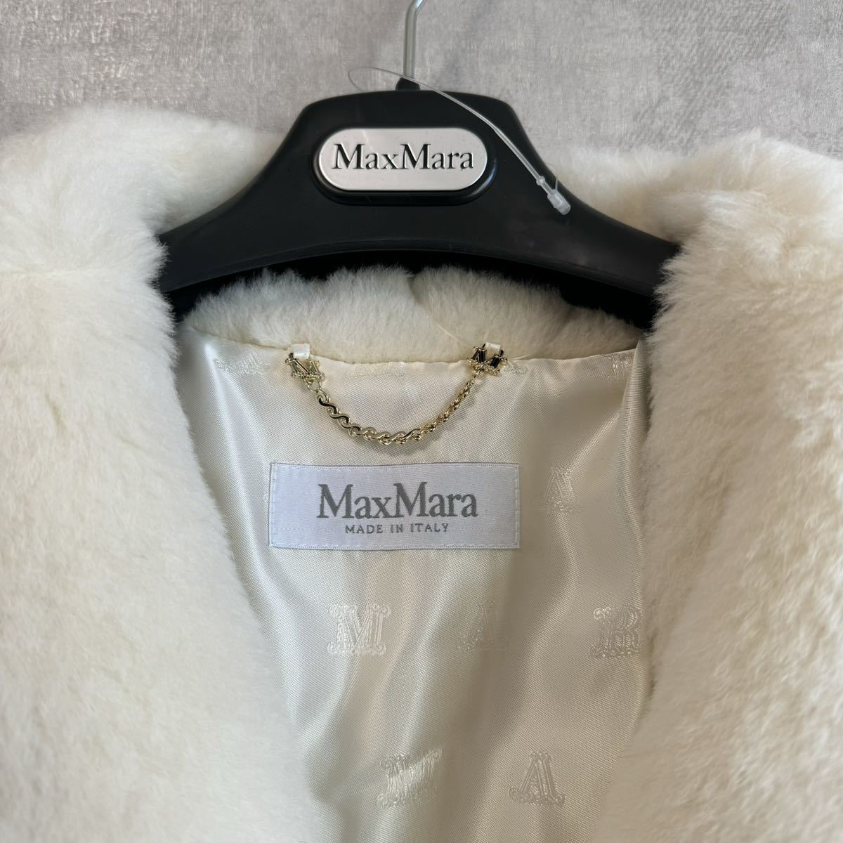 最短翌日お届け♪ 定価284,900円！【24SS・正規品★】Max Mara ALEGGIO テディベア ショート ポンチョ ケープ S/M 付属品あり♪_画像4