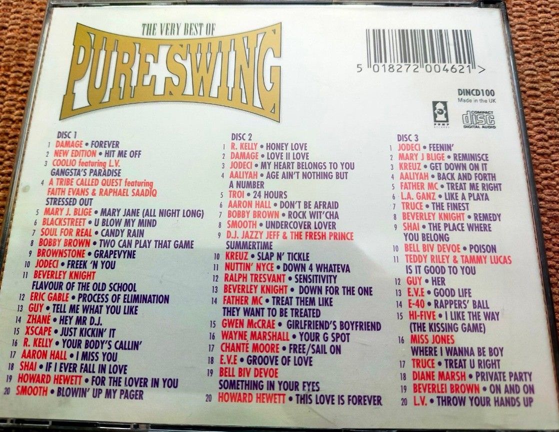 メロウ・ヴァイブス (80's、90's ソウル、R&B 3CD) VERY BEST OF PURE SWING 輸入盤