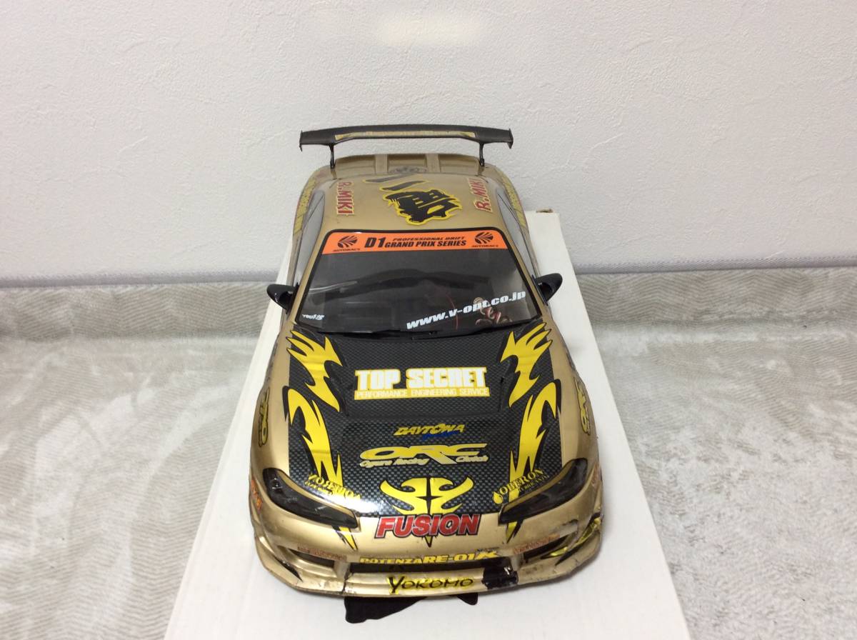 ヨコモ トップシークレットS15シルビア三木竜二 電飾付 中古 ヨコモ トップシークレットS15シルビア三木竜二 電飾付 中古
