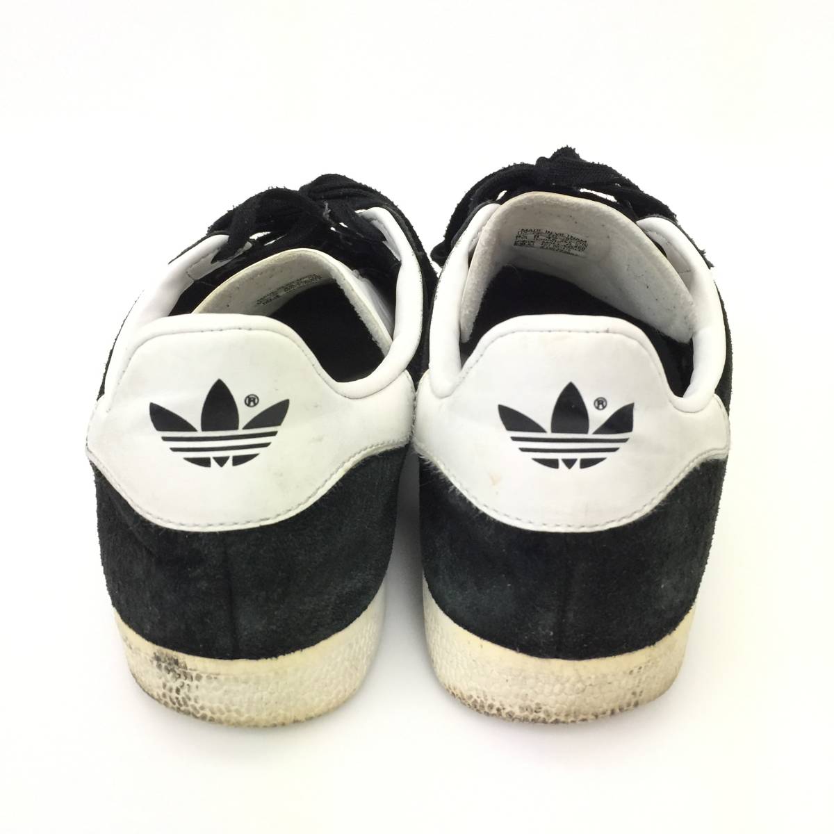 189 adidas アディダス GAZELLE ガゼル ガッツレー ローカット スニーカー BB5476 スエード レザー シューズ 靴 メンズ 26.5cm ブラック 黒_画像3