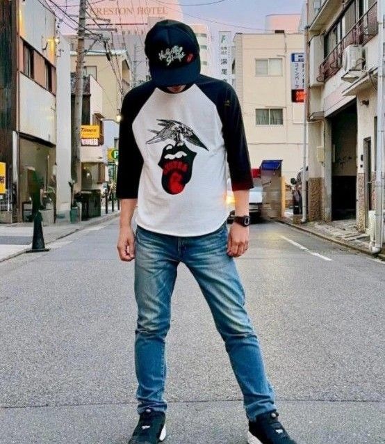ヒステリックグラマー Tシャツ 七分袖 ラグラン ローリング ヒステリックグラマー Tシャツ 七分袖 ラグラン ローリング