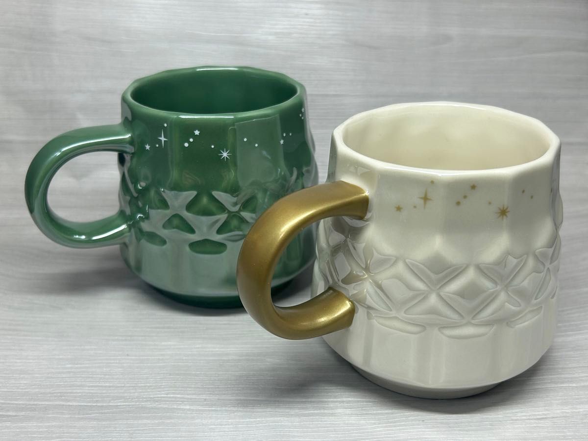 未使用・2個セット】スタバ リザーブ マグ ジェムホワイト 未使用・2個セット】スタバ リザーブ マグ ジェムホワイト