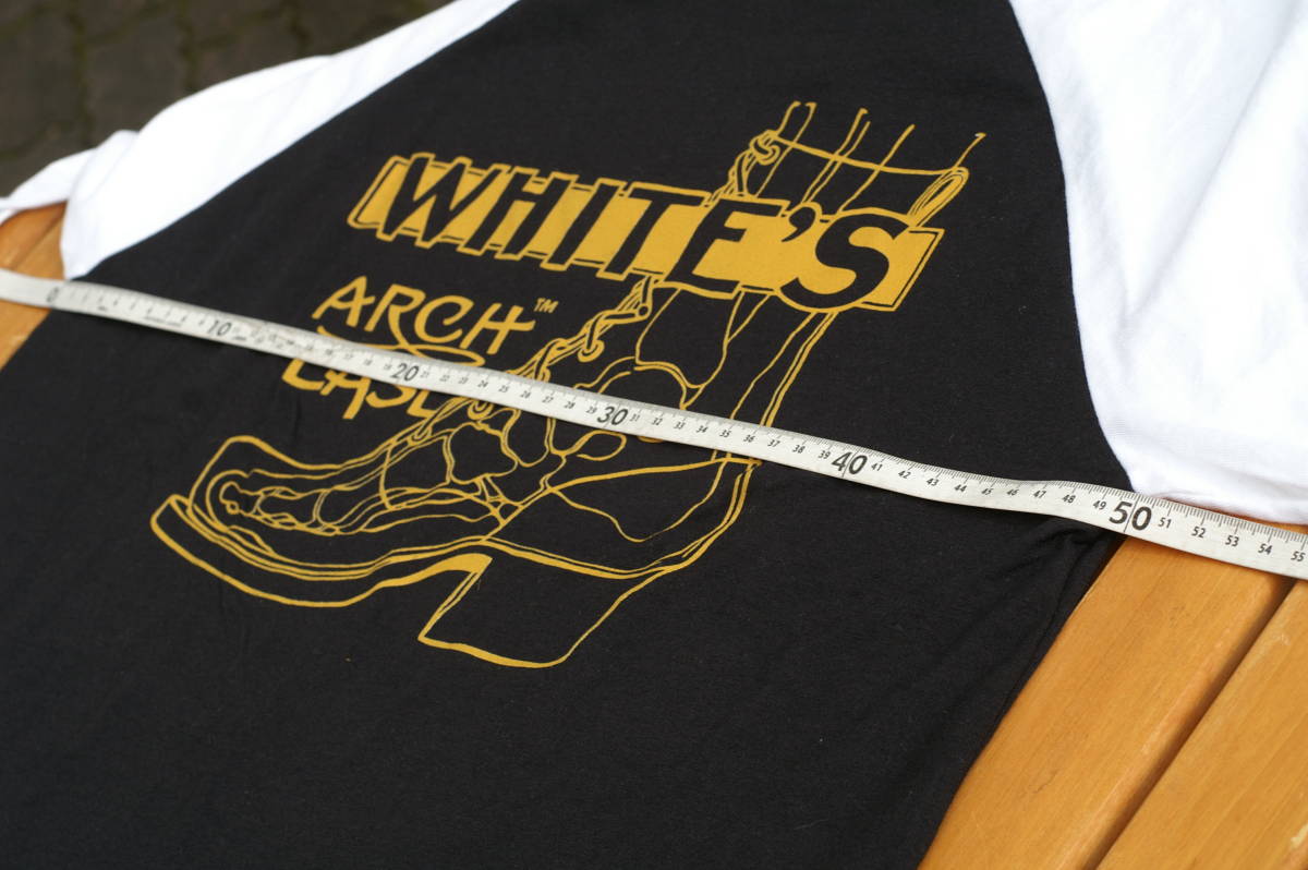 White's Boots ホワイツ ブーツ Arch-Ease ブラック ラグラン　七分袖　ロンT ロゴＴシャツ_画像7
