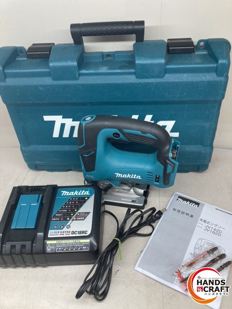 ! Makita jigsaw used JV182D charger * case attaching battery none makita[ used ]