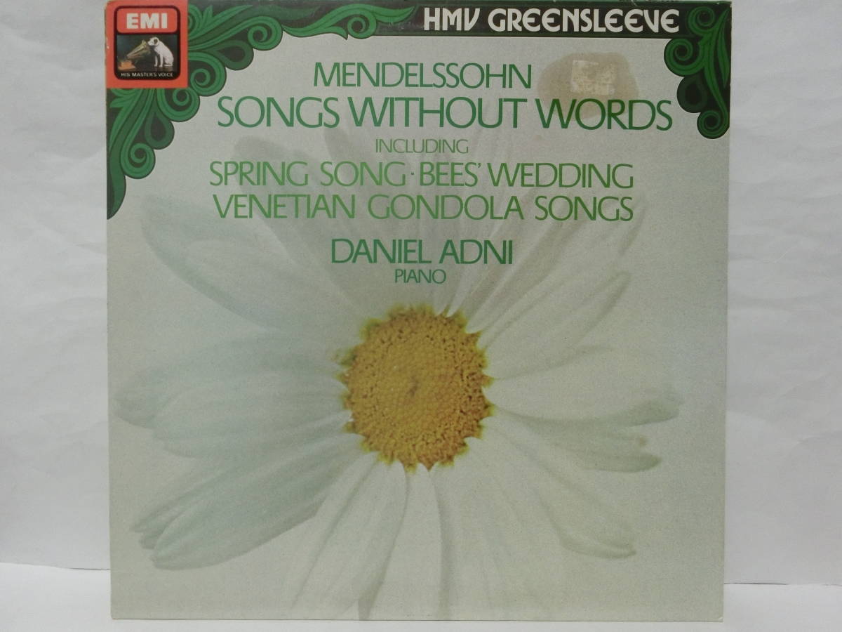 メンデルスゾーン　無言歌　Mendelssohn Songs without Words Daniel Andi 英盤　同梱歓迎_画像1