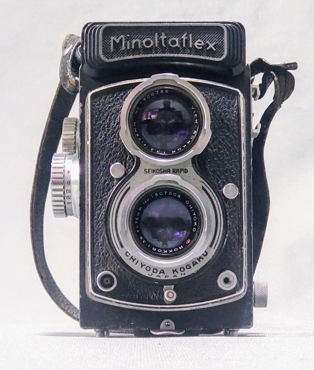 ミノルタ Minoltaflex CHIYOKO ROKKOR 75mm F3.5 二眼カメラ　ジャンク品_画像1