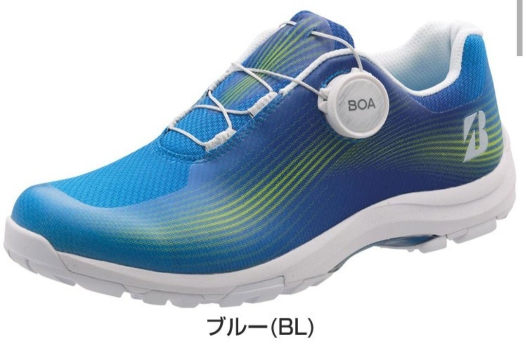 [ новый товар ] Bridgestone Golf TOUR B женский шиповки отсутствует туфли для гольфа Zero * шиповки baita- голубой 23cm