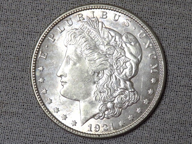 外国銭 アメリカ 1921年 1ドル銀貨 モルガンコイン 外国コイン_画像1